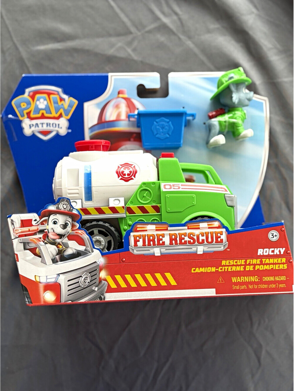 PAW Patrol Rocky Fire Rescue Fire Tanker Truck Vehicle & Figure Toy Set